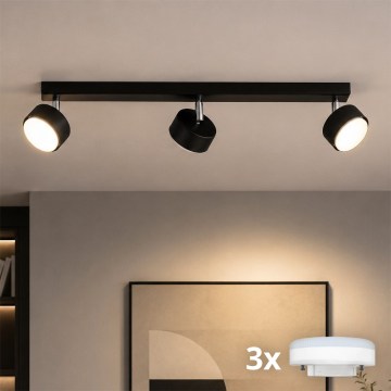 Brilagi - LED φωτιστικό σποτ MONO 3xGX53/30W/230V μαύρο