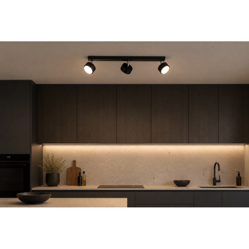 Brilagi - LED φωτιστικό σποτ MONO 3xGX53/30W/230V μαύρο