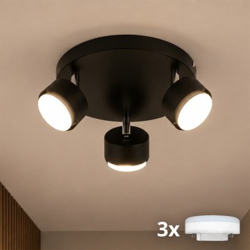 Brilagi - LED φωτιστικό σποτ MONO 3xGX53/30W/230V μαύρο