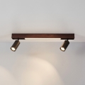 BRILAGI - LED φωτιστικό σποτ SELE 2xGU10/30W/230V + LED/15W μαύρο/ντεκόρ κερασιάς