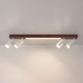BRILAGI - LED φωτιστικό σποτ SELE 4xGU10/30W/230V + LED/20W λευκό/ντεκόρ κερασιάς