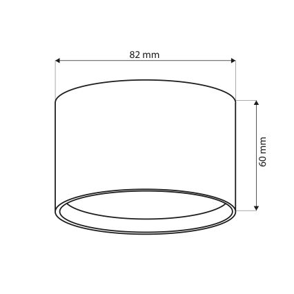 Brilagi - LED Φωτιστικό σποτ SMOOTH 1xGX53/15W/230V μαύρο