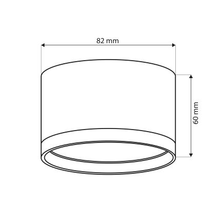 Brilagi - LED Φωτιστικό σποτ SMOOTH 1xGX53/15W/230V, μαύρο