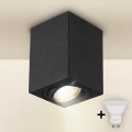 Brilagi - LED Φωτιστικό σποτ MIA 1xGU10/30W/230V 100x80 mm μαύρο