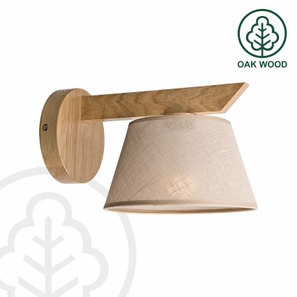 Brilagi - LED  Φωτιστικό τοίχου ANTHONY 1xE14/40W/230V δρυς/μπεζ