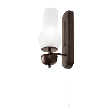 Brilagi - LED Φωτιστικό τοίχου COTTAGE 1xE14/40W/230V οξιά/λευκό