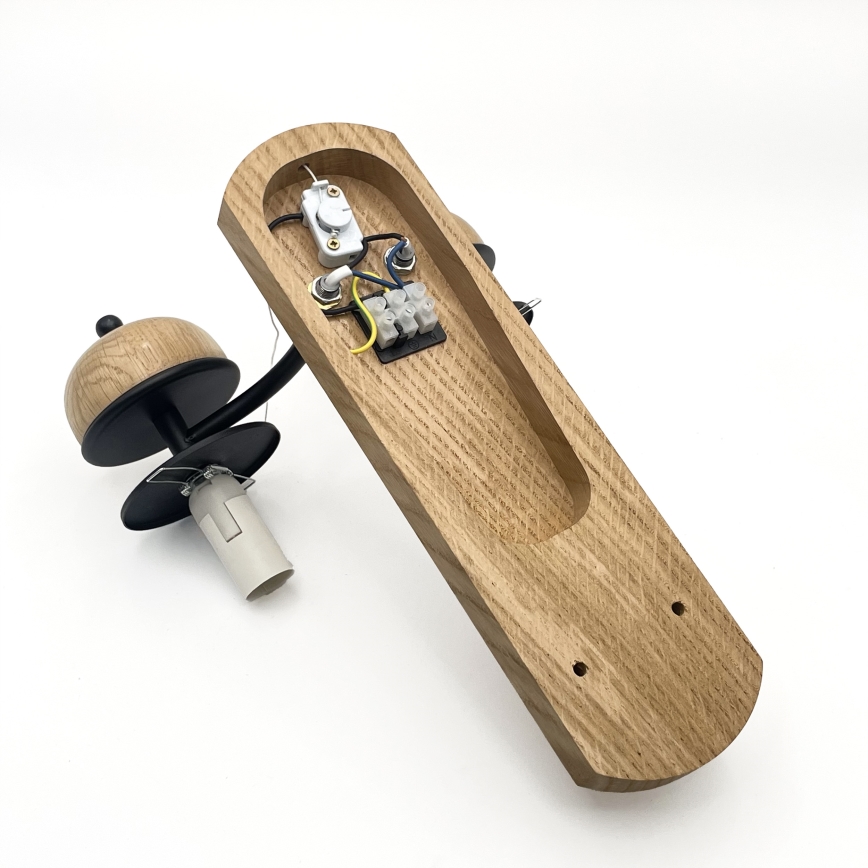 Brilagi - LED Φωτιστικό τοίχου COTTAGE 2xE14/40W/230V δρυς/λευκό