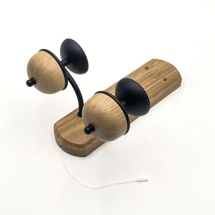 Brilagi - LED Φωτιστικό τοίχου COTTAGE 2xG9/40W/230V δρυς/λευκό