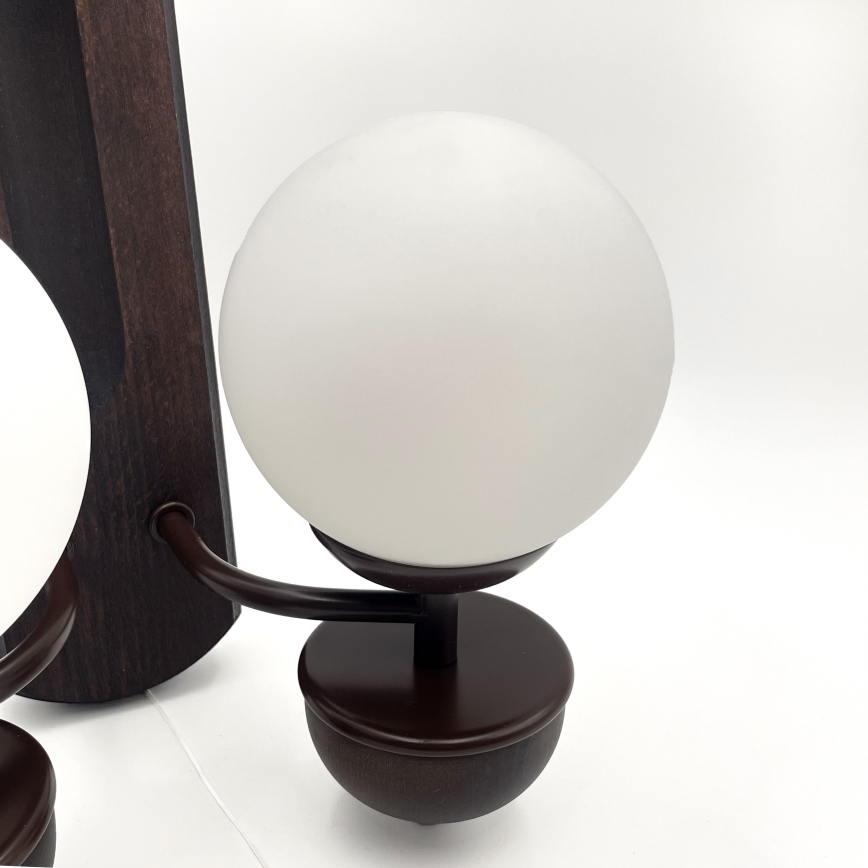 Brilagi - LED Φωτιστικό τοίχου COTTAGE 2xG9/40W/230V οξιά/λευκό