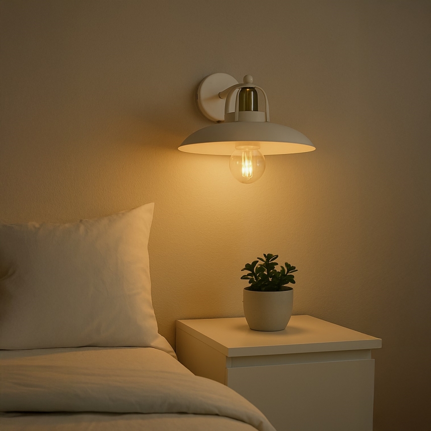 Brilagi - LED Φωτιστικό τοίχου FLAMENGO 1xE27/60W/230V λευκό