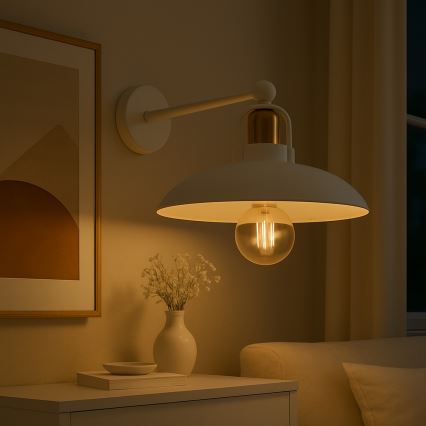 Brilagi - LED Φωτιστικό τοίχου FLAMENGO 1xE27/60W/230V λευκό