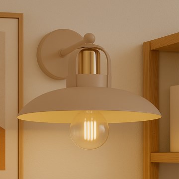 Brilagi - LED Φωτιστικό τοίχου FLAMENGO 1xE27/60W/230V μπεζ