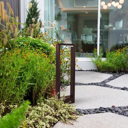 Brilagi - LED φωτιστικό εξωτερικού χώρου BARI LED/7W/230V 3000/4000/6000K καφέ IP54 50 cm