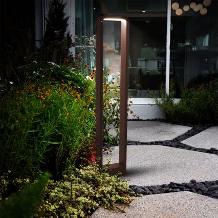 Brilagi - LED φωτιστικό εξωτερικού χώρου BARI LED/7W/230V 3000/4000/6000K καφέ IP54 80 cm