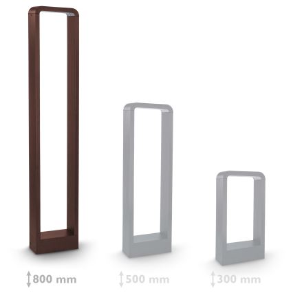 Brilagi - LED φωτιστικό εξωτερικού χώρου BARI LED/7W/230V 3000/4000/6000K καφέ IP54 80 cm