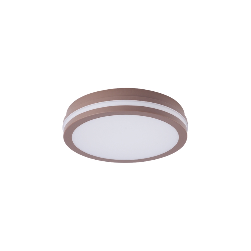 Brilagi - Εξωτερικό φωτιστικό LED με αισθητήρα BENE LED/24W/230V Ø 26 cm καφέ IP54