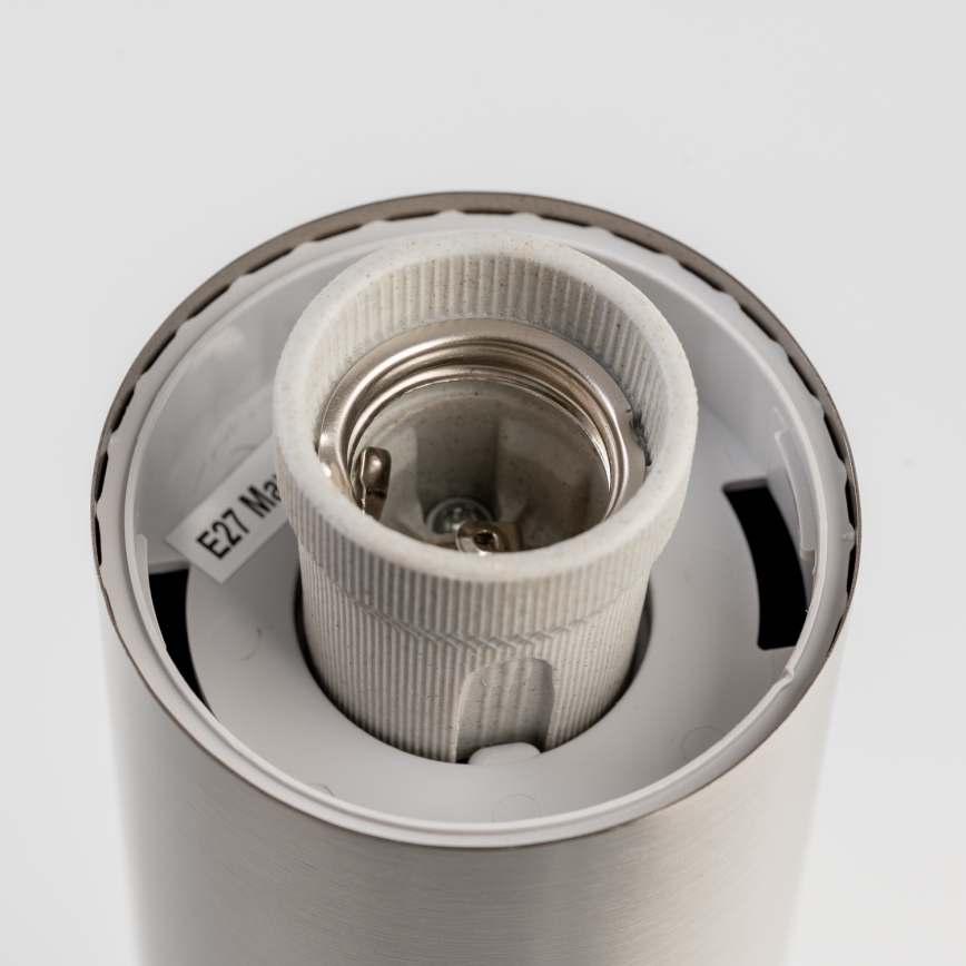 BRILAGI - LED εξωτερικό φωτιστικό με πρίζα ELIA 1xE27/7W/230V 4000K IP44 50 cm ματ χρώμιο