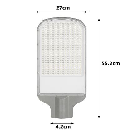 Brilagi - LED Φωτιστικό δρόμου URBANLIGHT LED/200W/230V γκρίζο IP65