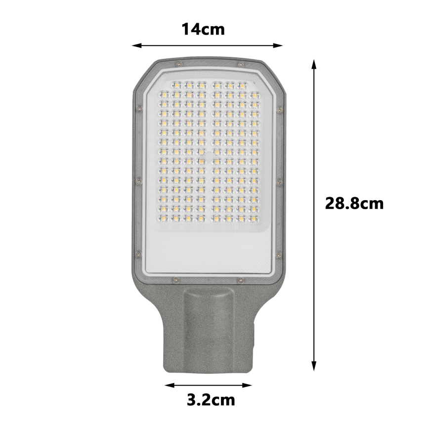 Brilagi - LED φωτιστικό δρόμου URBANLIGHT LED/50W/230V γκρι IP65
