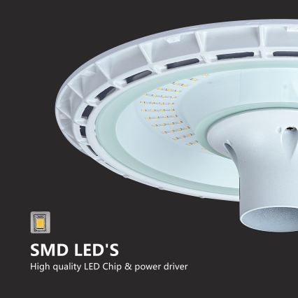 Brilagi - LED Φωτιστικό δρόμου με κολώνα 3 m URBANSPARK LED/120W/230V λευκό IP65