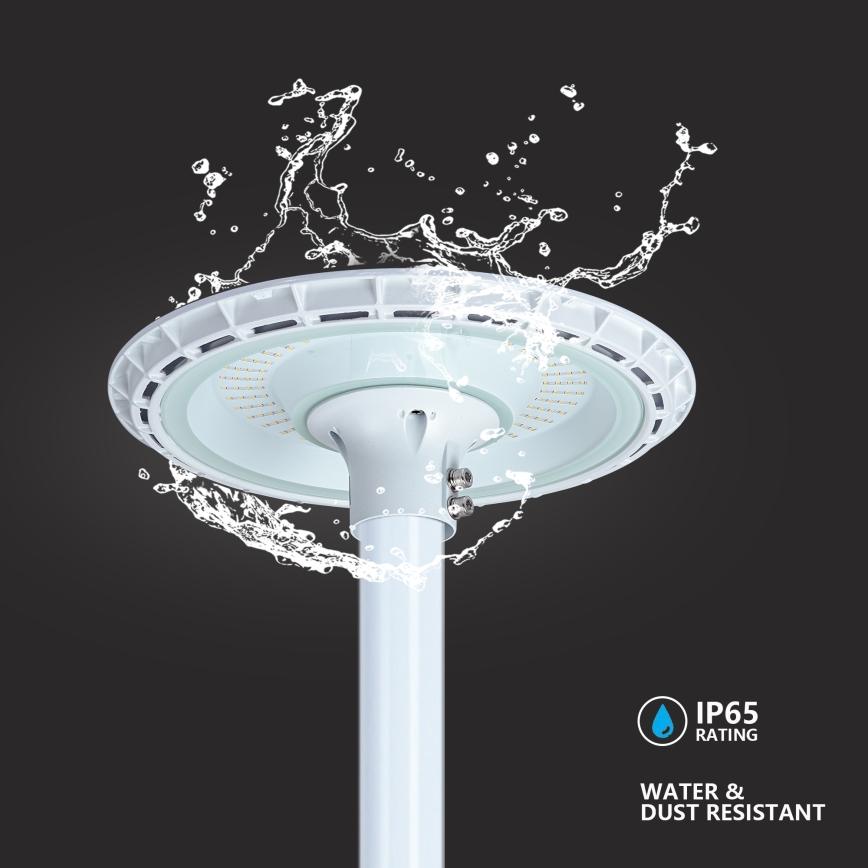 Brilagi - LED Φωτιστικό δρόμου με κολώνα 3 m URBANSPARK LED/120W/230V λευκό IP65