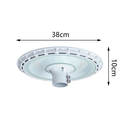 Brilagi - LED Φωτιστικό δρόμου με κολώνα 3 m URBANSPARK LED/120W/230V λευκό IP65