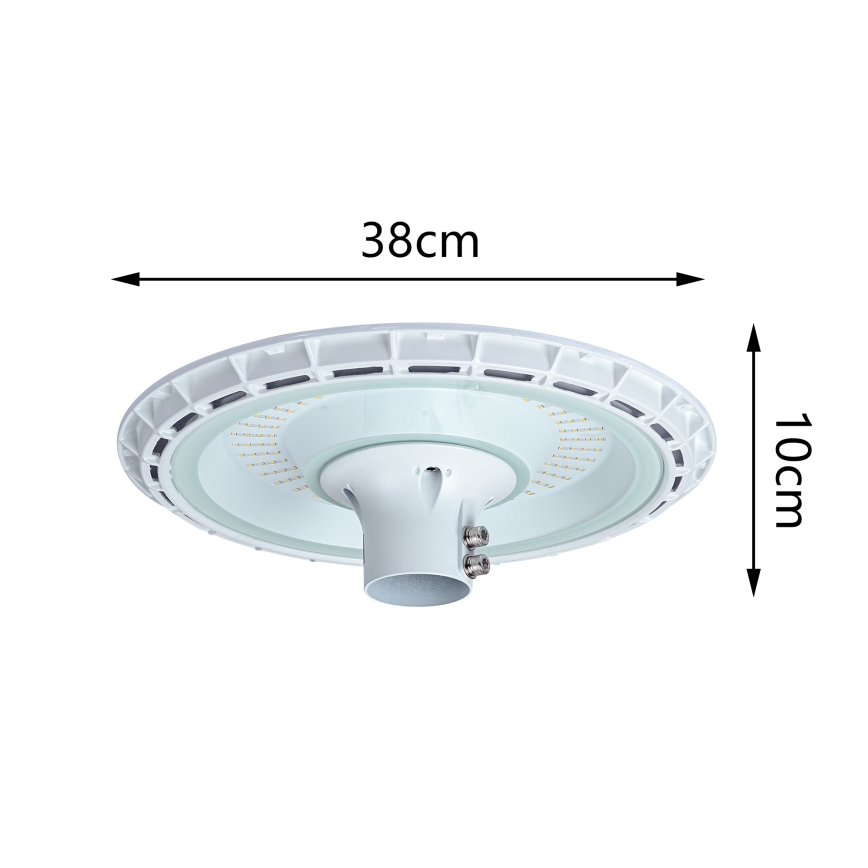 Brilagi - LED Φωτιστικό δρόμου με κολώνα 3 m URBANSPARK LED/120W/230V λευκό IP65