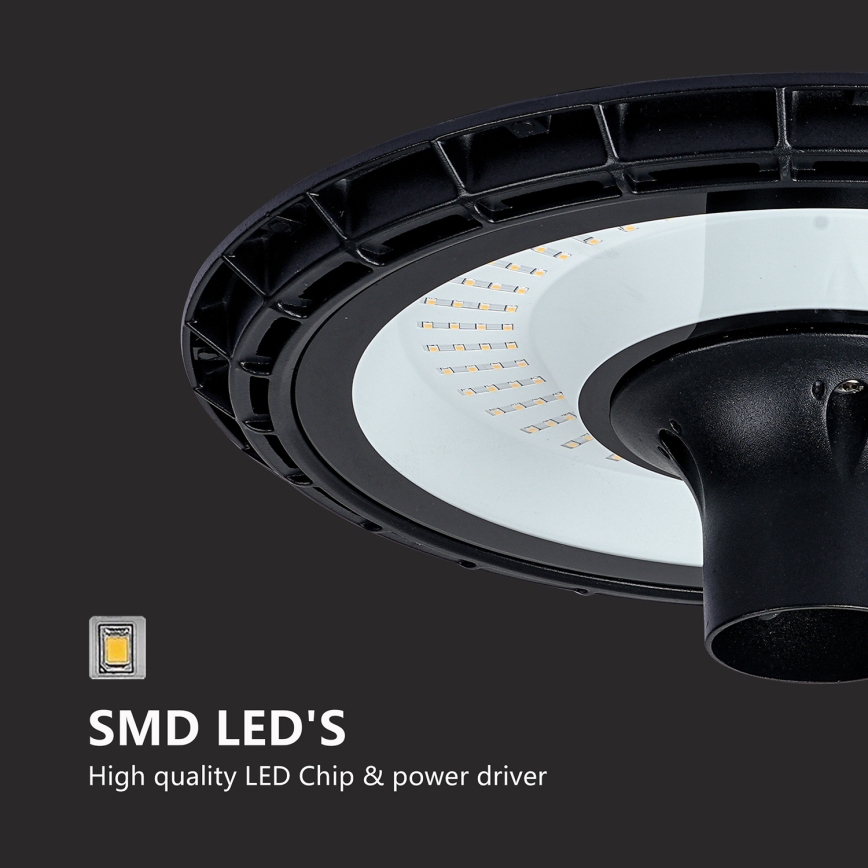 Brilagi - LED φωτιστικό δρόμου με κολώνα ύψους 4 m URBANSPARK LED/120W/230V μαύρο IP65