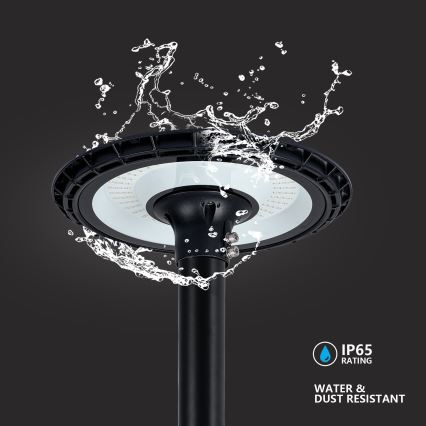 Brilagi - LED φωτιστικό δρόμου με κολώνα ύψους 4 m URBANSPARK LED/120W/230V μαύρο IP65