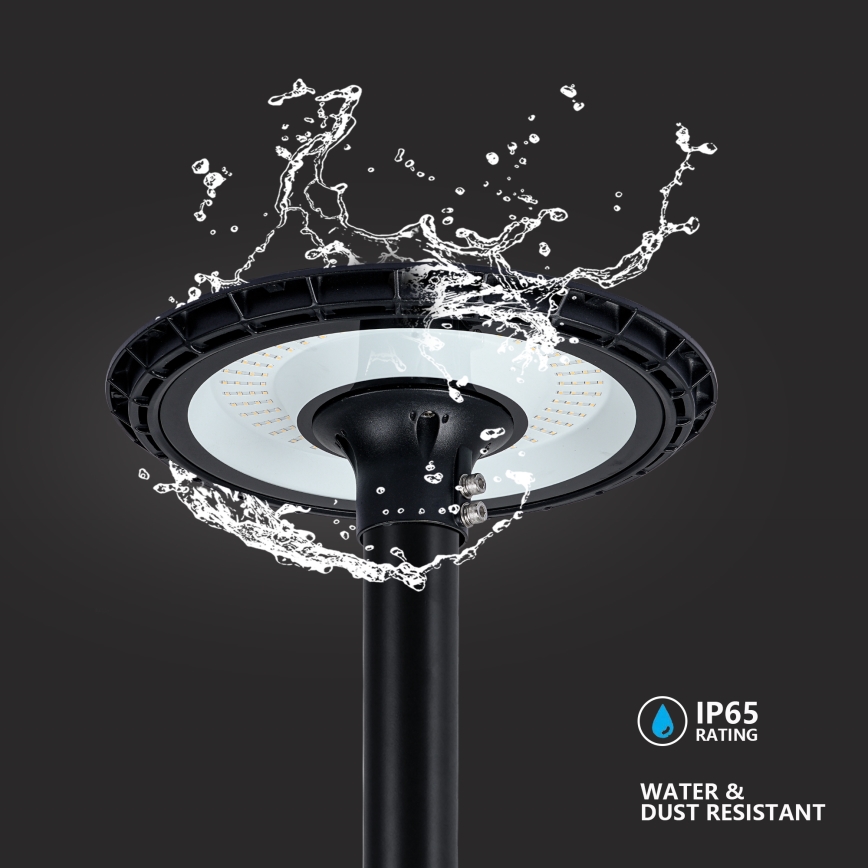 Brilagi - LED φωτιστικό δρόμου με κολώνα ύψους 4 m URBANSPARK LED/120W/230V μαύρο IP65