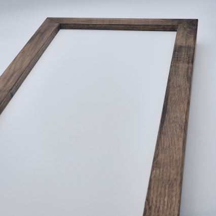 Brilagi - LED φωτιστικό οροφής μπάνιου WOODY FRAME LED/40W/230V 120x30 cm IP44 δρυς/καρυδιά