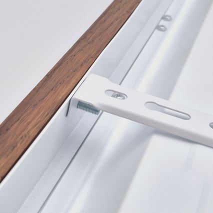 Brilagi - LED φωτιστικό οροφής μπάνιου WOODY FRAME LED/40W/230V 120x30 cm IP44 σε απόχρωση δρυός-κερασιάς