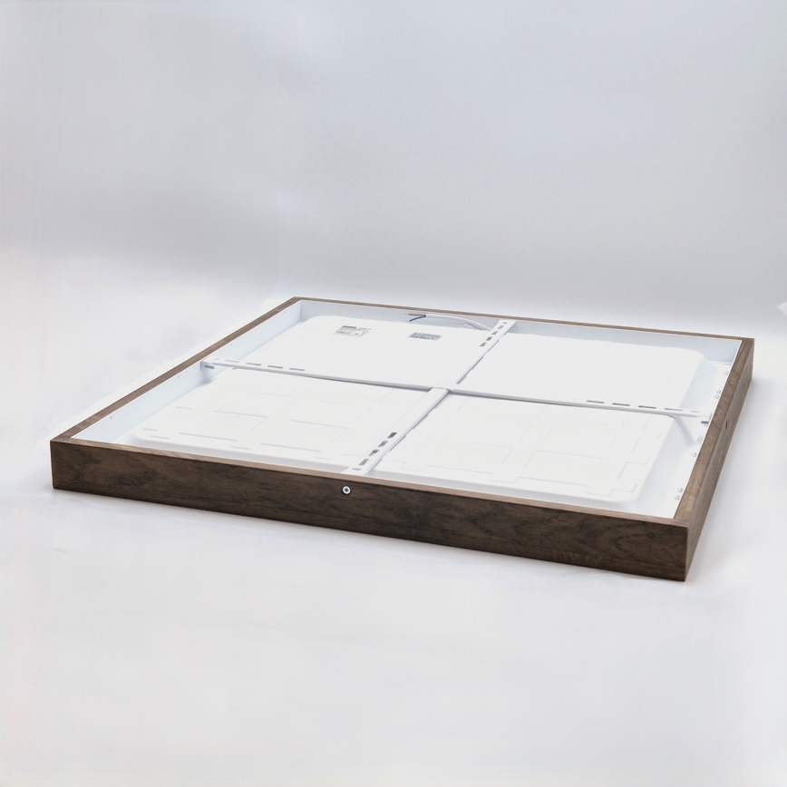 Brilagi - Φωτιστικό οροφής μπάνιου WOODY FRAME LED/40W/230V 60x60 cm IP44 δρυς/καρυδιά