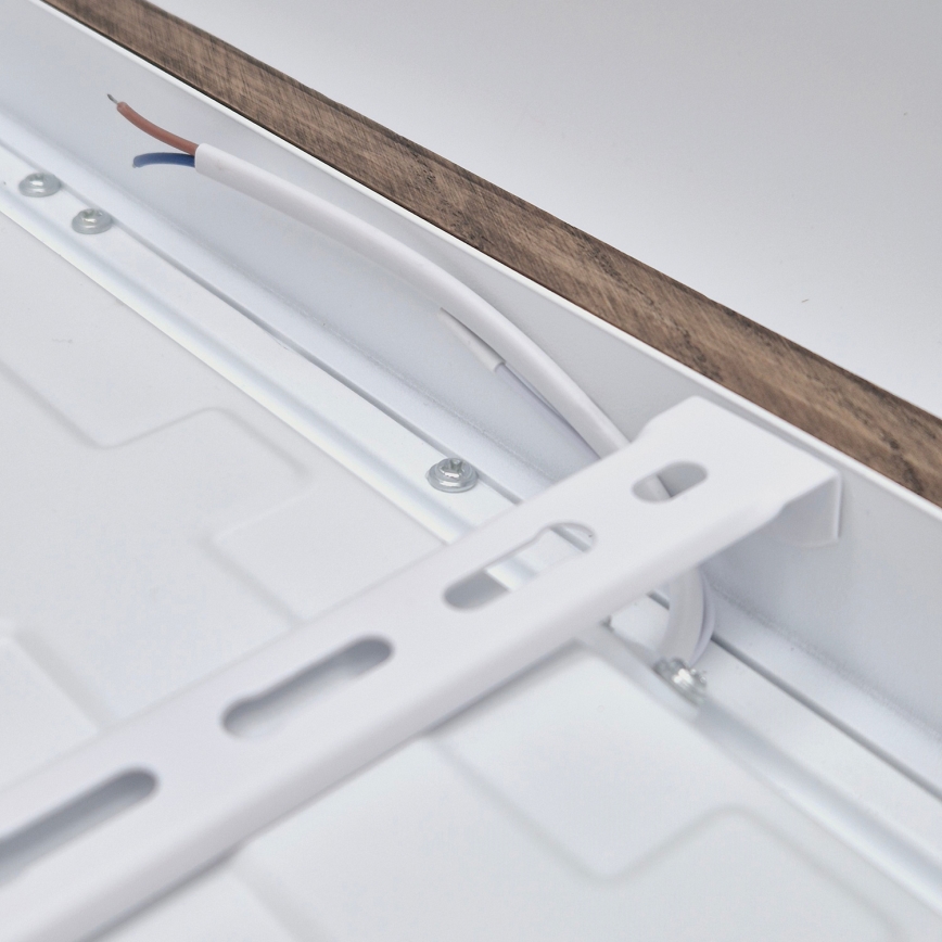 Brilagi - Φωτιστικό οροφής μπάνιου WOODY FRAME LED/40W/230V 60x60 cm IP44 δρυς/καρυδιά