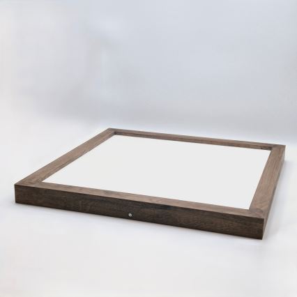 Brilagi - LED φωτιστικό οροφής μπάνιου WOODY FRAME LED/50W/230V 60x60 cm IP44 δρυς/καρυδιά