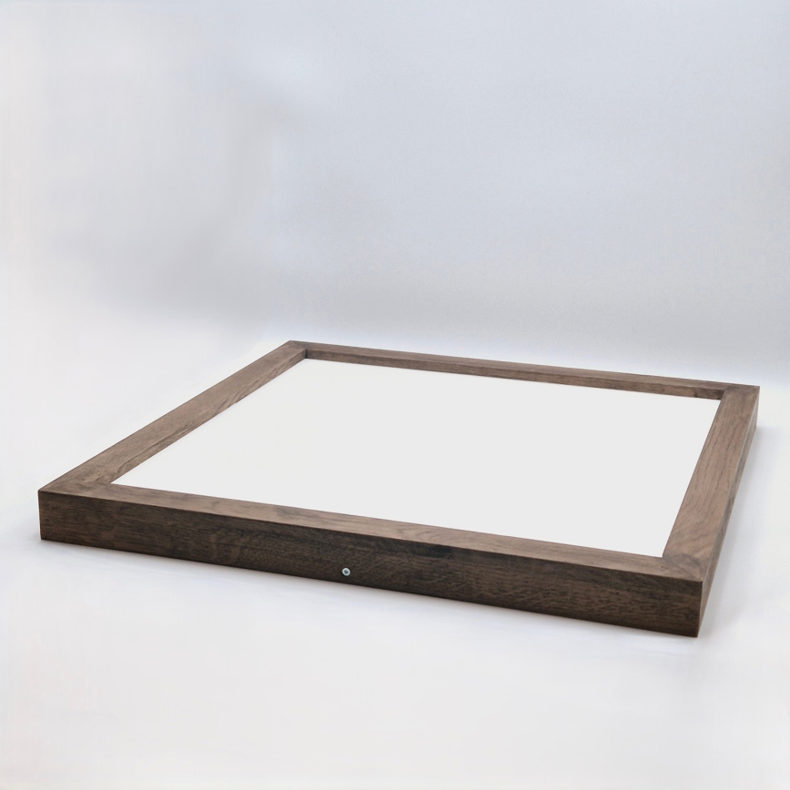 Brilagi - LED φωτιστικό οροφής μπάνιου WOODY FRAME LED/50W/230V 60x60 cm IP44 δρυς/καρυδιά