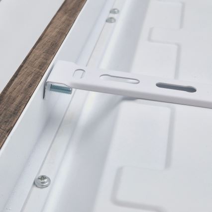 Brilagi - LED φωτιστικό οροφής μπάνιου WOODY FRAME LED/50W/230V 60x60 cm IP44 δρυς/καρυδιά