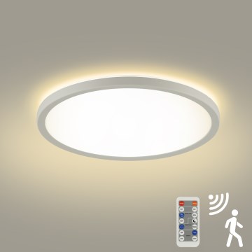 Brilagi - LED Φωτιστικό με ρύθμιση φωτεινότητας, αισθητήρα κίνησης και λυκόφωτος ULTRA SLIM LED/24W/230V διάμ. 42 εκ. + τηλεχειριστήριο
