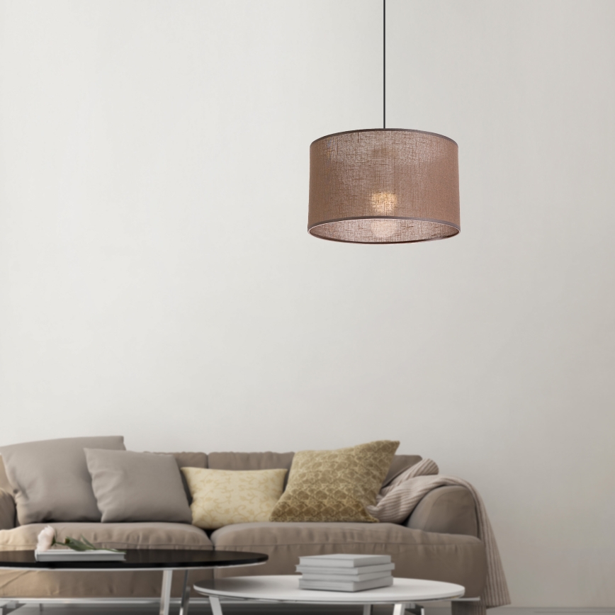 Brilagi - LED Φωτιστικό οροφής με καλώδιο ANTHONY 1xE27/60W/230V δρυς καρυδιά/καφέ