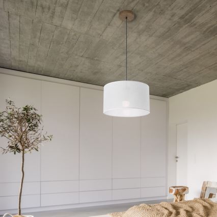 Brilagi - LED Φωτιστικό οροφής με καλώδιο ANTHONY 1xE27/60W/230V δρυς καρυδιά/λευκό