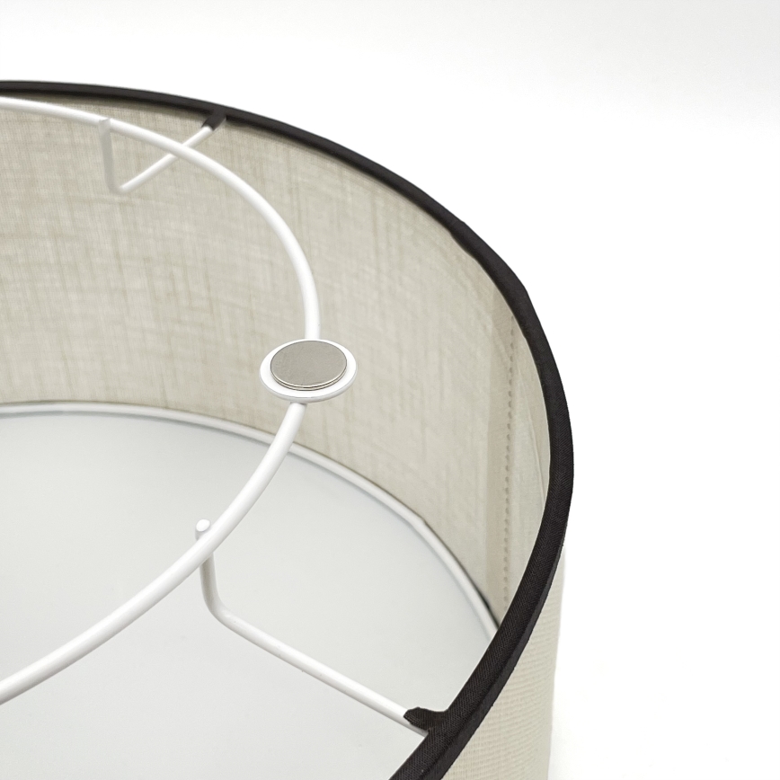 Brilagi - LED Φωτιστικό οροφής BELLADONNA 1xE27/15W/230V διάμετρος 30 cm κρεμ/δρυς