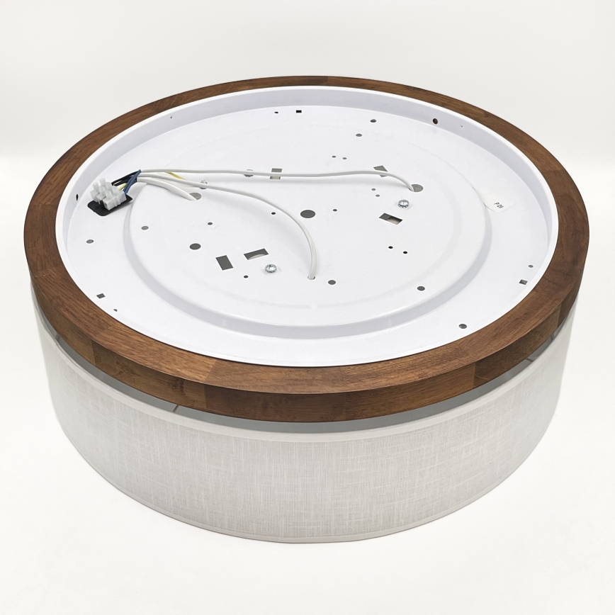 Brilagi - LED Φωτιστικό οροφής BELLADONNA 3xE27/15W/230V διάμετρος 50 cm λευκό/δρυς κερασιά