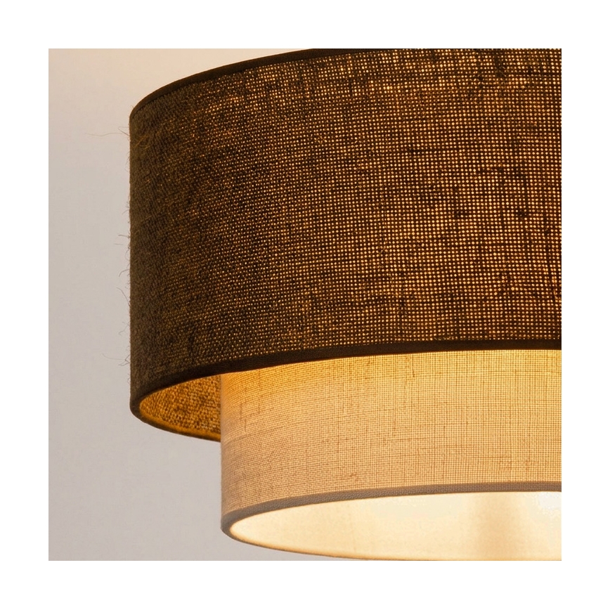 Brilagi - LED φωτιστικό οροφής BOHO ECO 1xE27/10W/230V Ø 40 cm καφέ/κρεμ