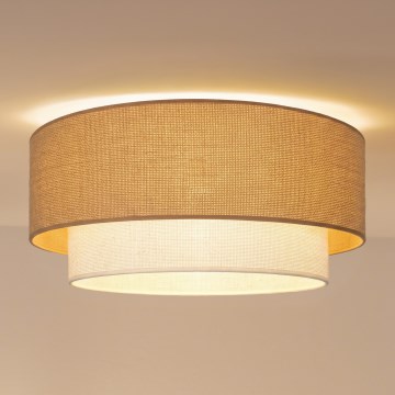 Brilagi - LED Φωτιστικό οροφής BOHO ECO 1xE27/10W/230V Ø 40 cm μπεζ/κρεμ