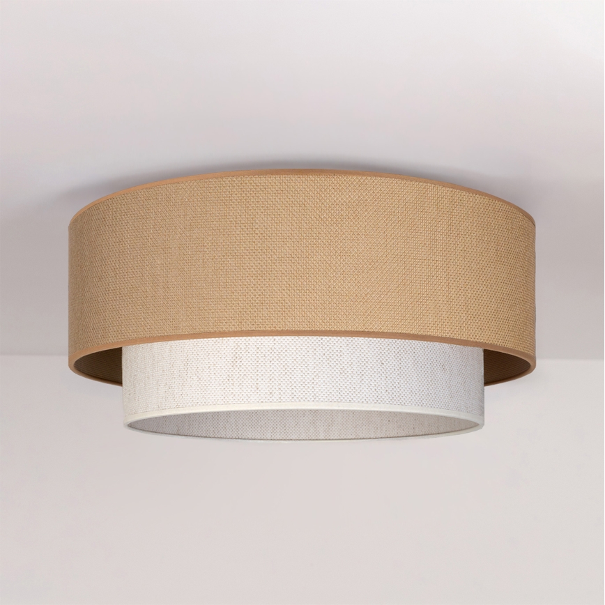 Brilagi - LED Φωτιστικό οροφής BOHO ECO 1xE27/10W/230V Ø 40 cm μπεζ/κρεμ