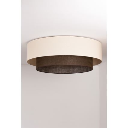 Brilagi - LED Φωτιστικό Οροφής BOHO STYLE 3xE27/15W/230V διάμ. 80 cm κρεμ/καφέ