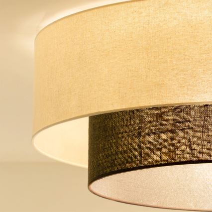Brilagi - LED Φωτιστικό Οροφής BOHO STYLE 3xE27/15W/230V διάμ. 80 cm κρεμ/καφέ