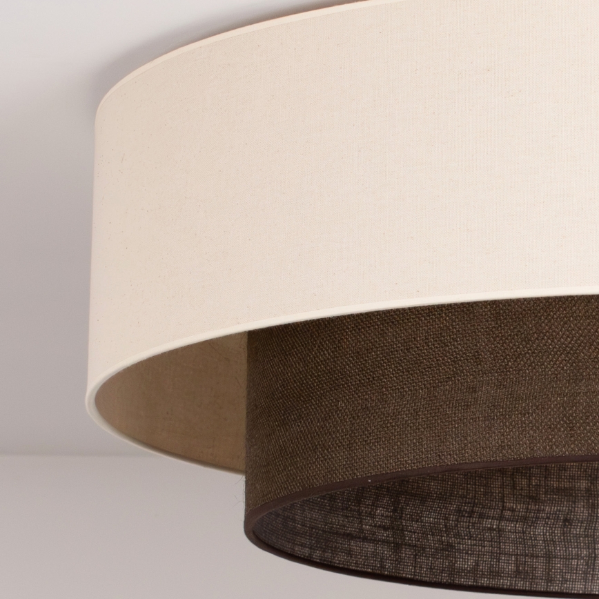 Brilagi - LED Φωτιστικό Οροφής BOHO STYLE 3xE27/15W/230V διάμ. 80 cm κρεμ/καφέ