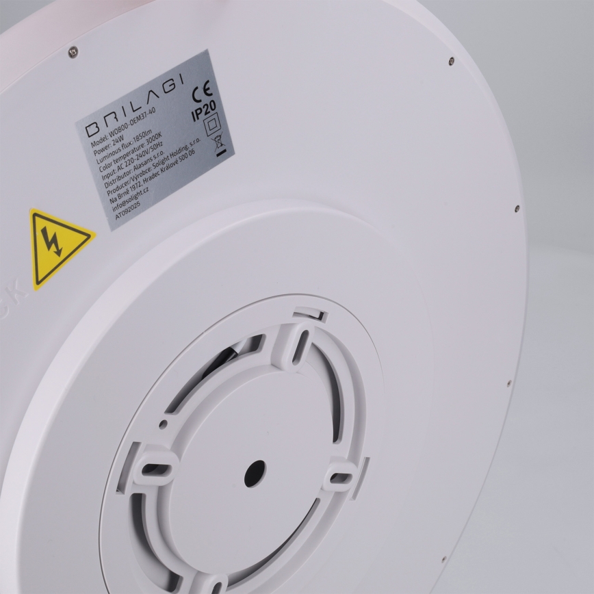 Brilagi - LED Φωτιστικό οροφής CARLOS LED/24W/230V pr. 40 cm λευκό