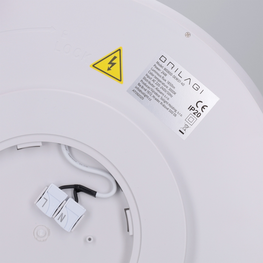 Brilagi - LED Φωτιστικό οροφής CARLOS LED/24W/230V pr. 40 cm λευκό